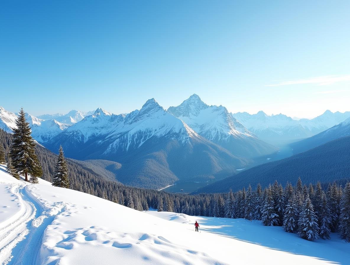 Zasnežené Vysoké Tatry pri Poprade